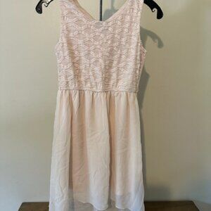 Lilt Elegant Champagne Sleeveless Kids Dress   8555